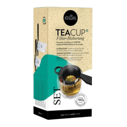 Teacup set, 60 de filtre naturfine pentru ceai + suport de prindere, Riensch&Held Teacup set, 60 de filtre naturfine pentru ceai + suport de prindere, Riensch&Held