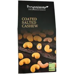 Caju sarat invelit in ciocolata cu turmeric, bio, 60g, Benjamissimo Caju sarat invelit in ciocolata cu turmeric, bio, 60g, Benjamissimo