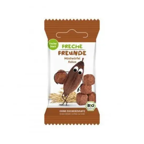 Cubulete din curmale si cacao, bio, 20g, Erdbar