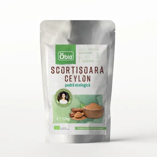 Scortisoara Ceylon pudra bio, 125g, Obio