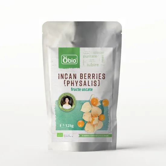 Incan Berries (Physalis) fructe uscate, 125g, Obio