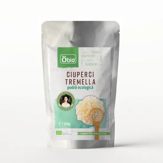 Ciuperci Tremella pudra bio, 60g, Obio