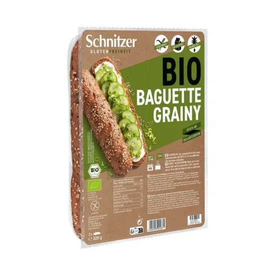 Baghete bio fara gluten, cu seminte, 320g Schnitzer gluten free