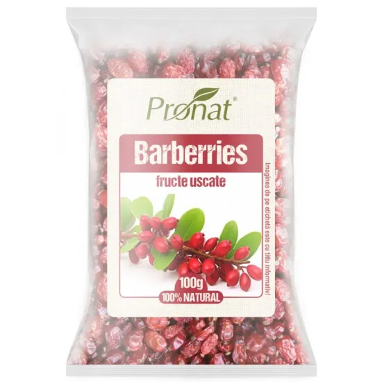 Barberries fructe uscate, 100g Pronat