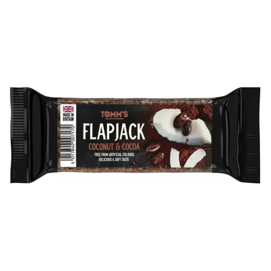 Baton energizant Flapjack cu nuca de cocos si cacao, 100g Bombus