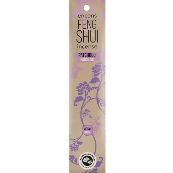 Betisoare parfumate Feng Shui, patchouli, element Metal, Aromandise