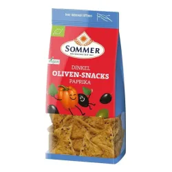 Biscuiti bio din grau spelta cu masline si paprika 150g Sommer Biscuiti bio din grau spelta cu masline si paprika 150g Sommer