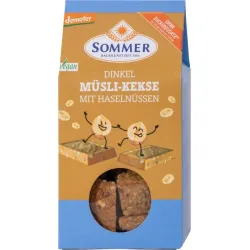 Biscuiti bio si demeter din grau spelta cu alune de padure, 150g Sommer Biscuiti bio si demeter din grau spelta cu alune de padure, 150g Sommer