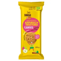 Biscuiti cu agave, mar si scortisoara, bio, 130g, Super Fudgio Biscuiti cu agave, mar si scortisoara, bio, 130g, Super Fudgio