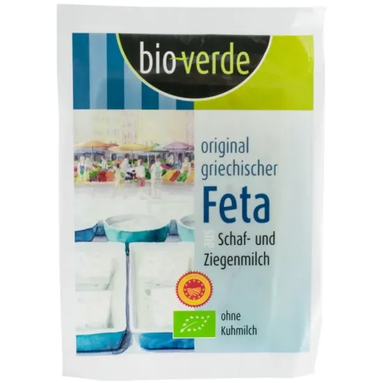 Branza feta bio din lapte de oaie si lapte de capra, 180g Bio verde