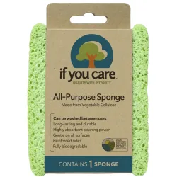 Burete de uz universal, din celuloza vegetala, biodegradabil, If You Care Burete de uz universal, din celuloza vegetala, biodegradabil, If You Care