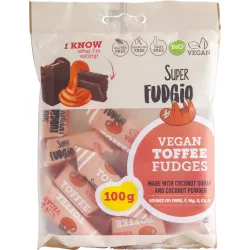 Caramele aroma toffee, bio, 100g, Super Fudgio Caramele aroma toffee, bio, 100g, Super Fudgio
