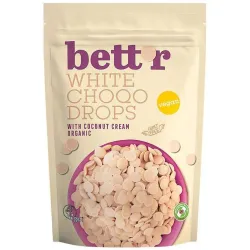Choco drops White ciocolata alba bio 200g Bettr Choco drops White ciocolata alba bio 200g Bettr