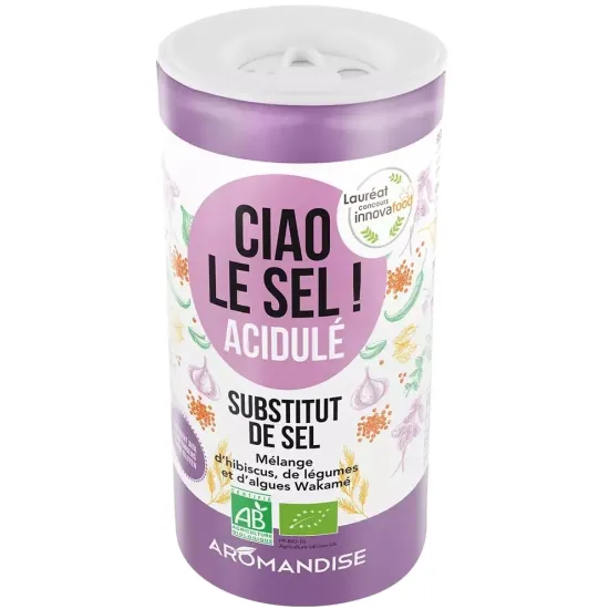 Ciao sare - inlocuitor de sare, acidulat, bio 70g, Aromandise