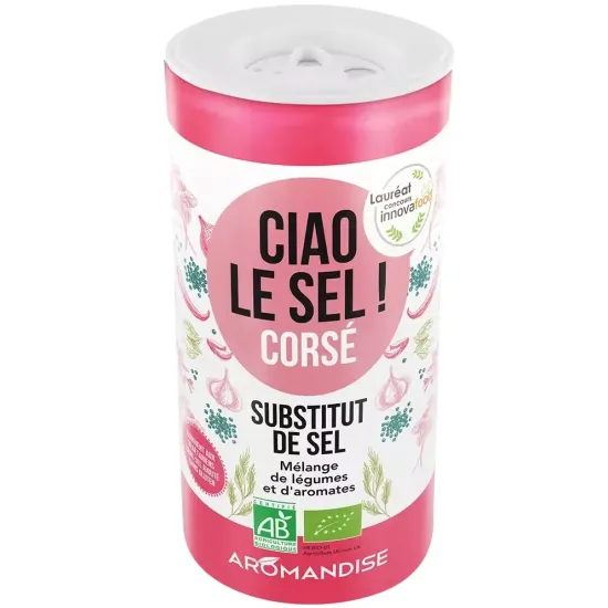 Ciao sare - inlocuitor de sare grunjoasa bio 70g, Aromandise