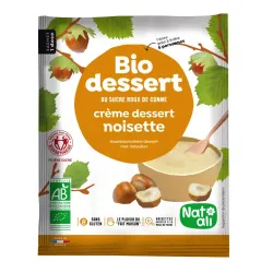 Desert crema cu alune de padure, bio, 60g, Nat-ali Desert crema cu alune de padure, bio, 60g, Nat-ali