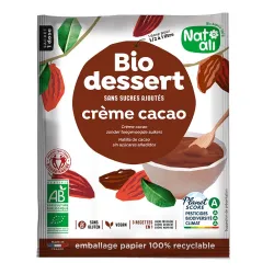 Desert crema cu cacao, bio, 45g, Nat-ali Desert crema cu cacao, bio, 45g, Nat-ali