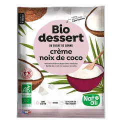 Desert crema cu cocos, bio, 60g, Nat-ali Desert crema cu cocos, bio, 60g, Nat-ali