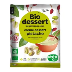Desert crema cu fistic, bio, 60g, Nat-ali Desert crema cu fistic, bio, 60g, Nat-ali