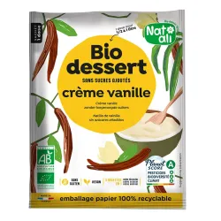Desert crema cu vanilie, bio, 35g, Nat-ali Desert crema cu vanilie, bio, 35g, Nat-ali