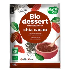 Desert cu chia si cacao, bio, 40g, Nat-ali Desert cu chia si cacao, bio, 40g, Nat-ali