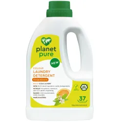 Detergent bio pentru rufe colorate - flori de portocal - 1.48 litri, Planet Pure Detergent bio pentru rufe colorate - flori de portocal - 1.48 litri, Planet Pure