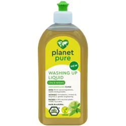 Detergent bio pentru vase - lime si verbena - 500ml Planet Pure Detergent bio pentru vase - lime si verbena - 500ml Planet Pure