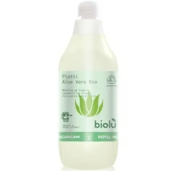 Detergent ecologic pentru spalat vase cu aloe vera, 1L - Biolu