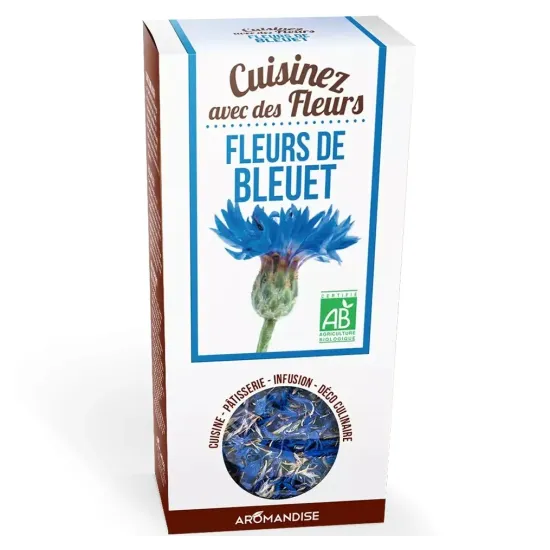 Flori de albastrele uz culinar bio, 15g, Aromandise