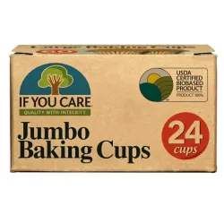 Hartie de copt briose nealbita, fara clor, compostabila, 24 buc., JUMBO, If You Care Hartie de copt briose nealbita, fara clor, compostabila, 24 buc., JUMBO, If You Care