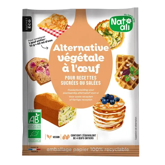 Inlocuitor vegan pentru oua, bio, 40g, Nat-ali