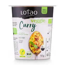 Orez cu jackfruit si curry instant, bio, 55g, Lotao Orez cu jackfruit si curry instant, bio, 55g, Lotao