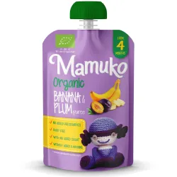 Piure de banane si prune bio 100g Mamuko Piure de banane si prune bio 100g Mamuko