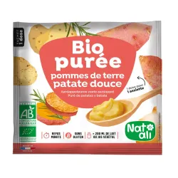 Piure instant de cartofi si cartofi dulci, bio, 30g, Nat-ali Piure instant de cartofi si cartofi dulci, bio, 30g, Nat-ali