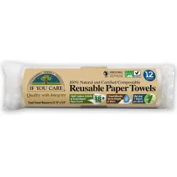Prosoape de hartie reutilizabile, compostabile, 12 bucati, If You Care Prosoape de hartie reutilizabile, compostabile, 12 bucati, If You Care