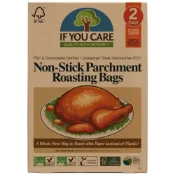Pungi pentru copt nealbite, fara clor, compostabile, Extra Large, 2 buc., If You Care Pungi pentru copt nealbite, fara clor, compostabile, Extra Large, 2 buc., If You Care