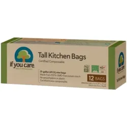 Saci menajeri compostabili 49.2L, 12 buc., If You Care Saci menajeri compostabili 49.2L, 12 buc., If You Care