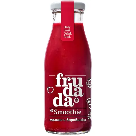 Smoothie cu zmeura si afine 250ml Frudada