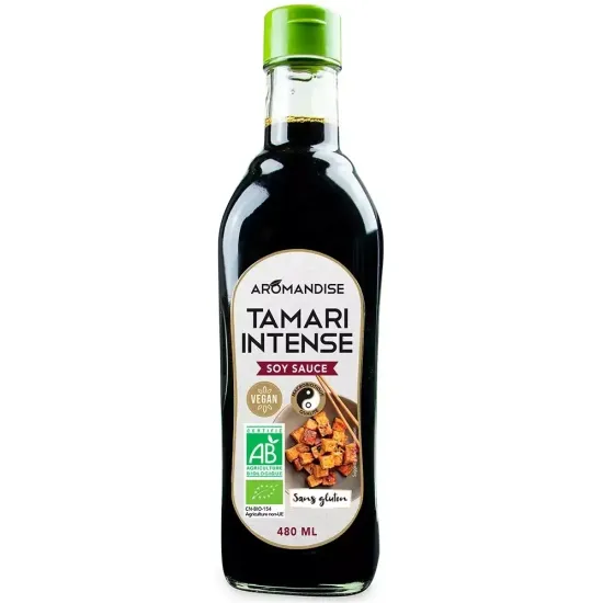 Sos de soya Tamari intens bio 480ml, Aromandise