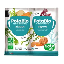 Supa instant cu alge si legume, bio, 2x 8.5g, Nat-ali Supa instant cu alge si legume, bio, 2x 8.5g, Nat-ali