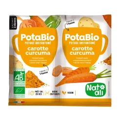 Supa instant cu morcovi, turmeric si legume, bio, 2x 8.5g, Nat-ali Supa instant cu morcovi, turmeric si legume, bio, 2x 8.5g, Nat-ali
