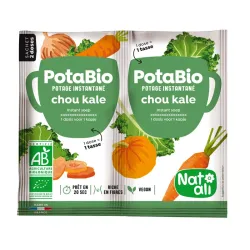 Supa instant cu varza kale si legume, bio, 2x 8.5g, Nat-ali Supa instant cu varza kale si legume, bio, 2x 8.5g, Nat-ali
