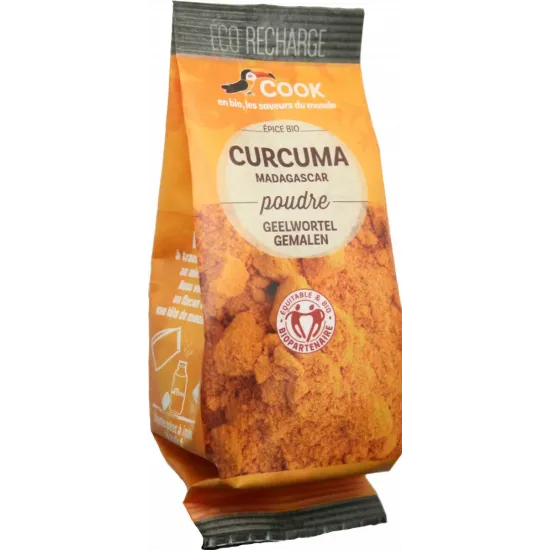 Turmeric (curcuma) pudra bio 35g refill Cook