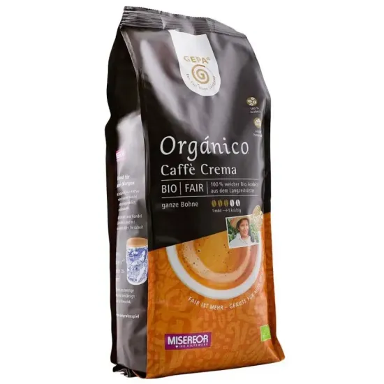 Cafea bio Organico boabe, Caffe crema, 500g Gepa