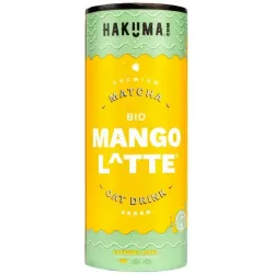 Caffee Latte bio cu matcha și mango, 235ml Hakuma Caffee Latte bio cu matcha și mango, 235ml Hakuma