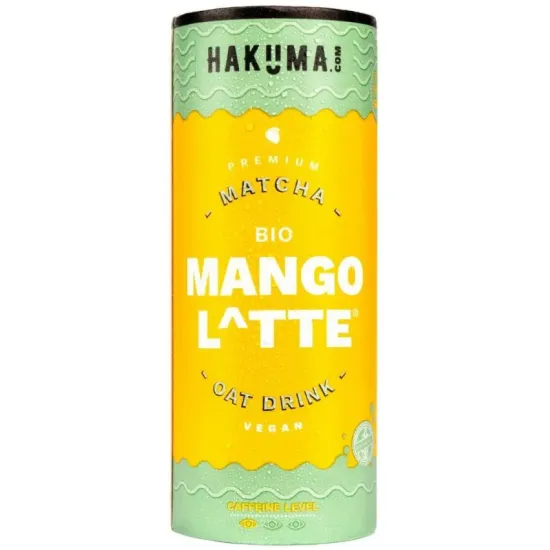 Caffee Latte bio cu matcha și mango, 235ml Hakuma