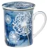 Cana de portelan 0,3l cu infuzor si capac Dandelion Blue, Pronat