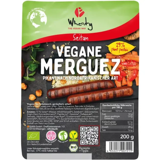 Carnati vegani bio Marguez, 200g Wheaty