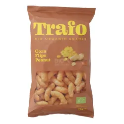 Pufuleti bio de porumb cu arahide, Erdnuss Flips, 75g Trafo Pufuleti bio de porumb cu arahide, Erdnuss Flips, 75g Trafo