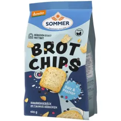 Chipsuri bio si demeter de paine cu sare si piper, 100g Sommer Chipsuri bio si demeter de paine cu sare si piper, 100g Sommer